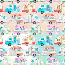 Load image into Gallery viewer, Camper seamless pattern
