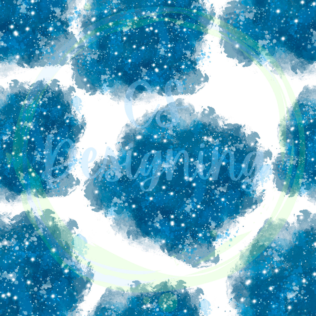 Galaxy splatter seamless pattern