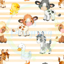 Load image into Gallery viewer, Farm animals seamless pattern
