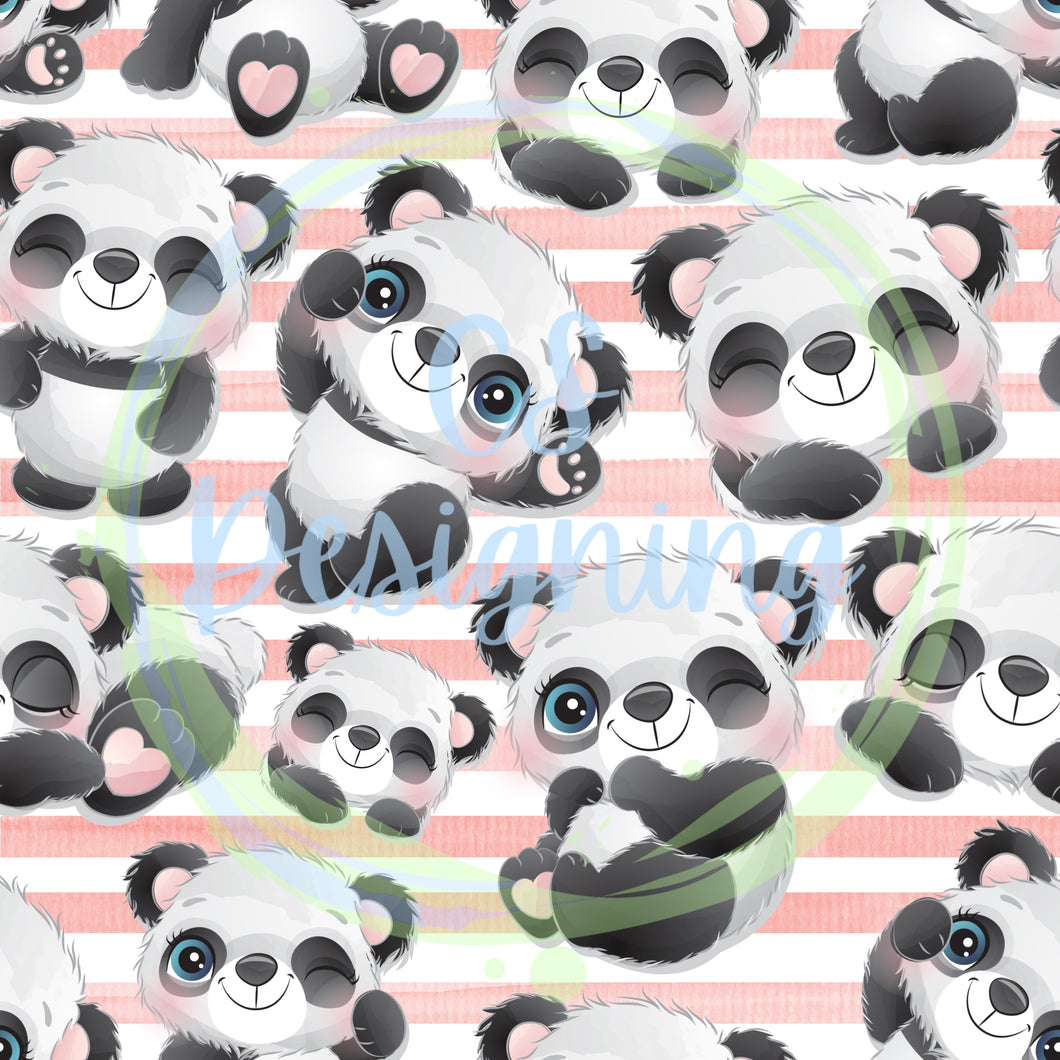 Panda seamless pattern