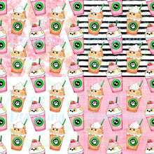 Load image into Gallery viewer, Animal coffees seamless pattern
