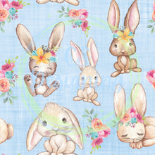 Load image into Gallery viewer, Floral bunny pattern
