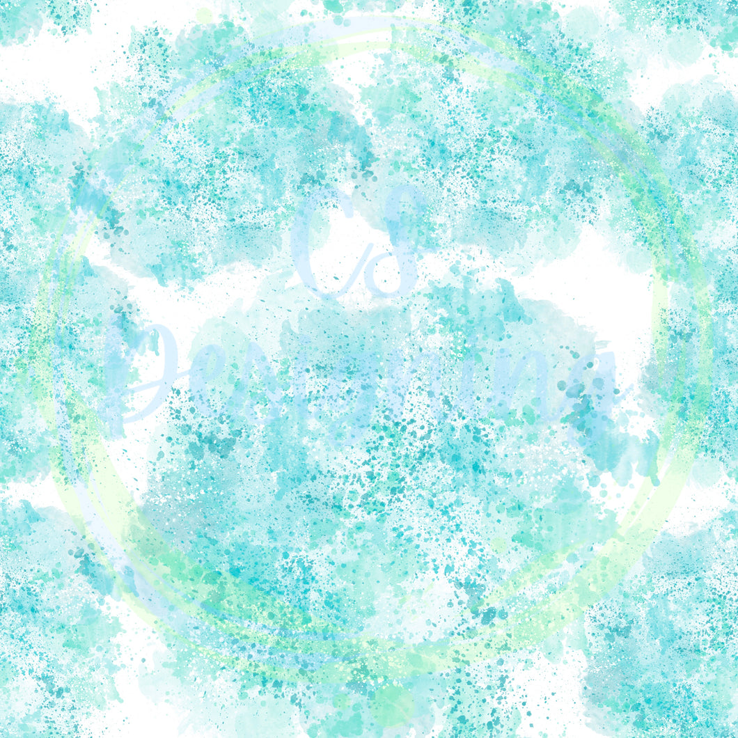 Teal splatter seamless pattern