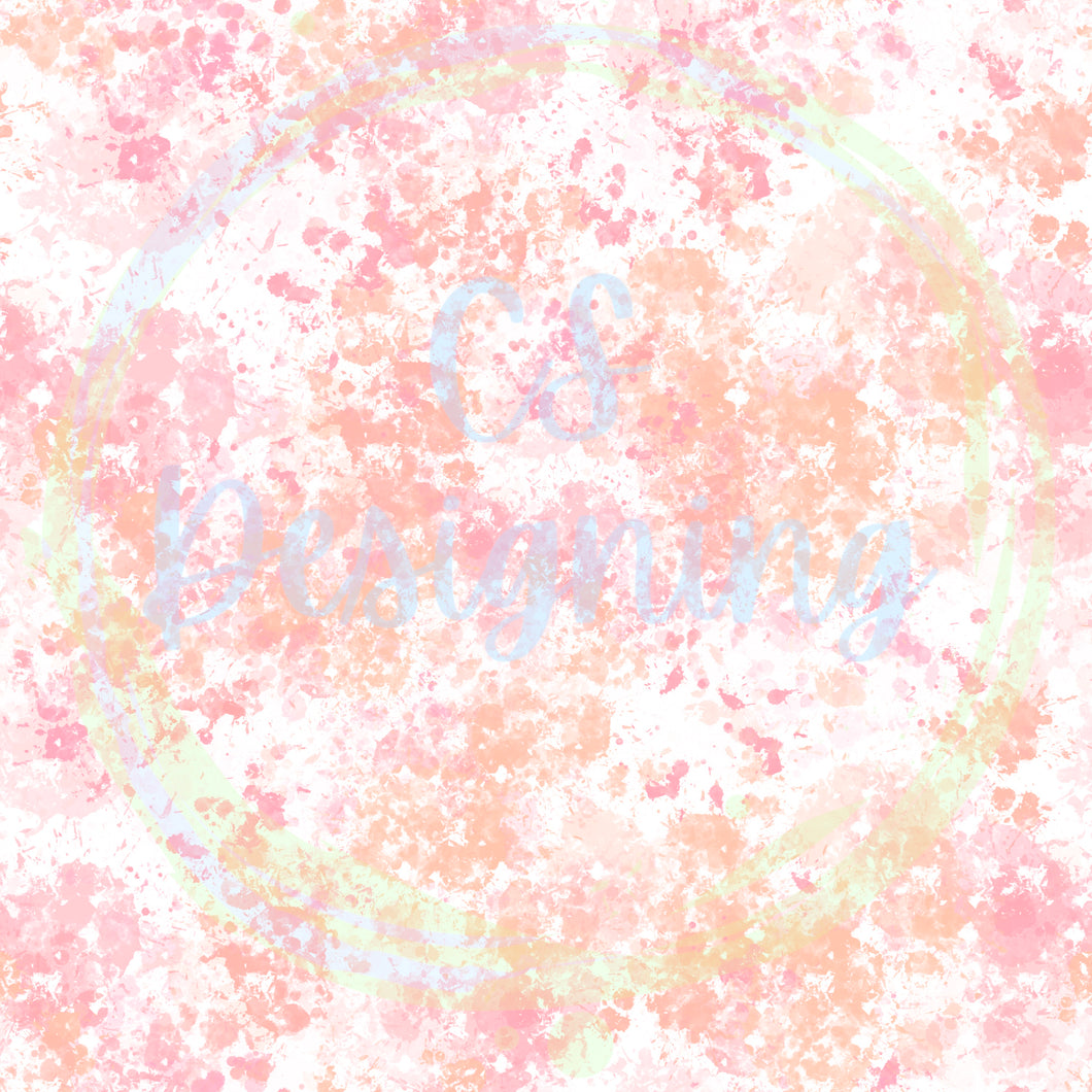 Peachy pinks splatter seamless pattern
