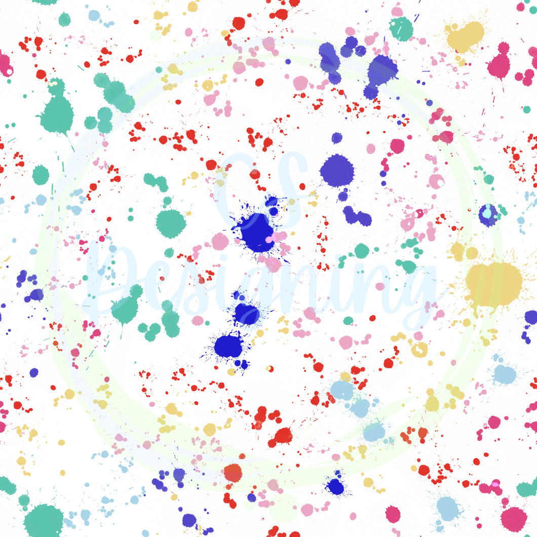 Splatter seamless pattern