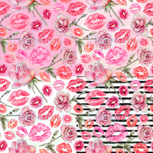 Load image into Gallery viewer, Roses and kisses seamless pattern
