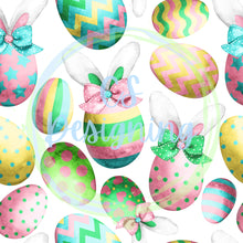 Load image into Gallery viewer, Bunny eggs seamless pattern
