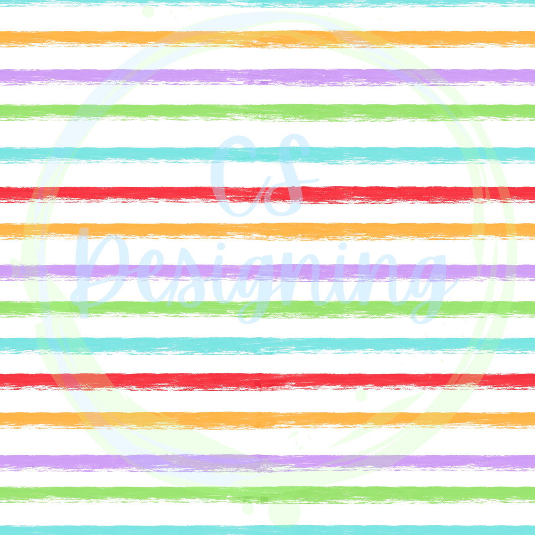 Pumpkin princess coordinating stripes seamless pattern