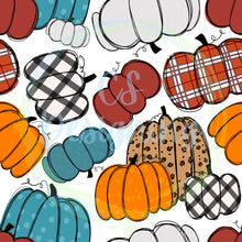 Load image into Gallery viewer, Pumpkins seamless pattern
