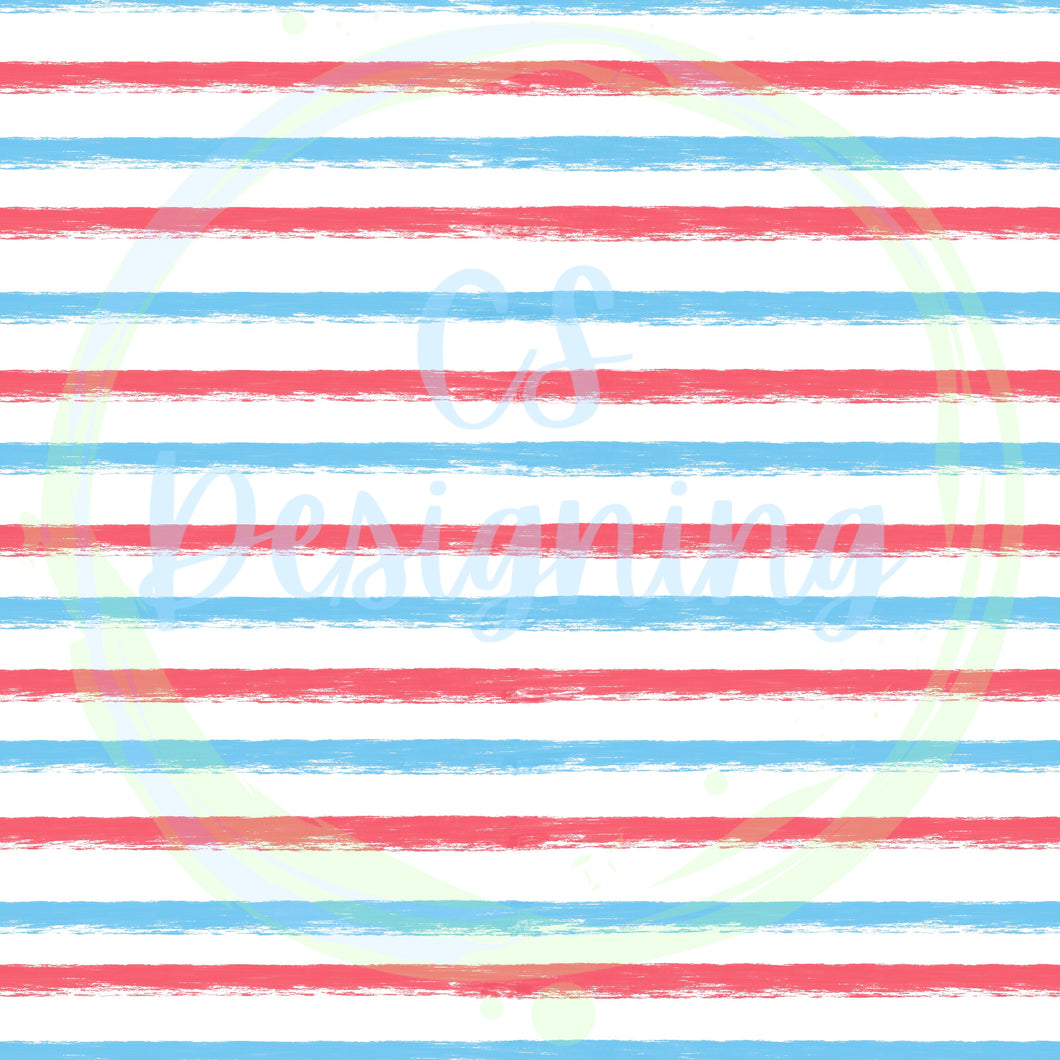 Blue/red stripes seamless pattern