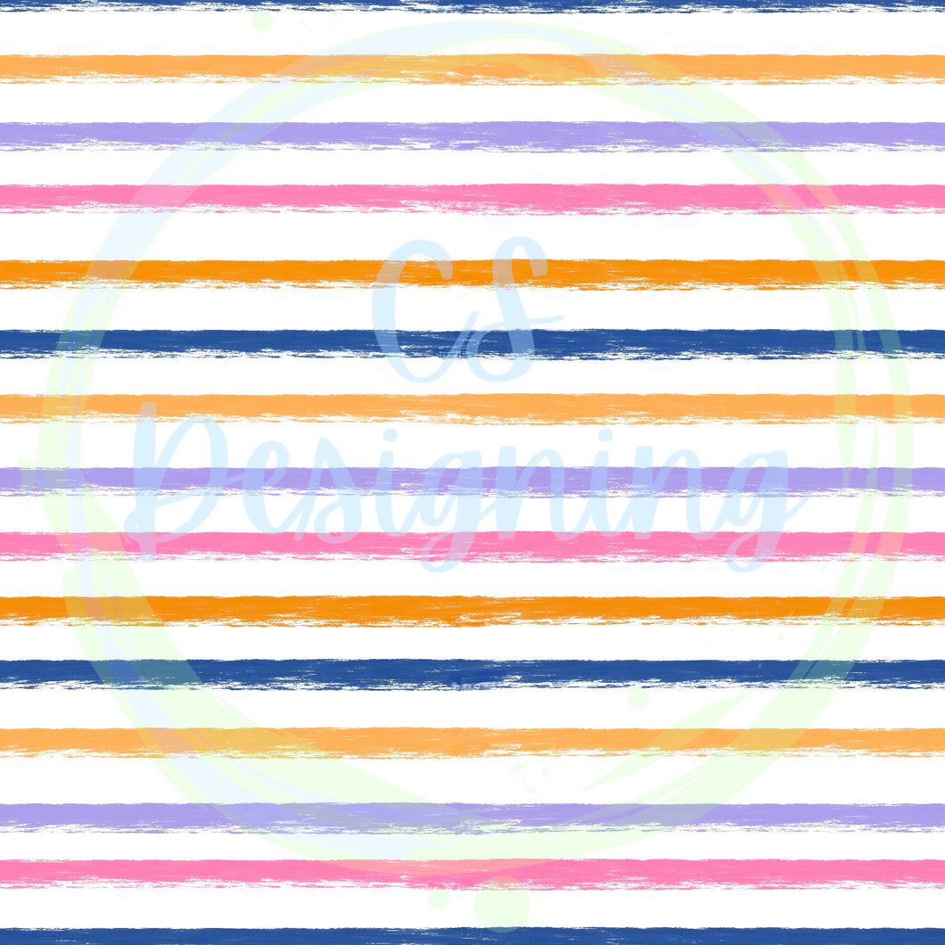 Bear and friends coord stripe seamless pattern