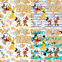 Load image into Gallery viewer, Mouse New Years seamless pattern
