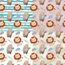 Load image into Gallery viewer, Lions and bears seamless pattern
