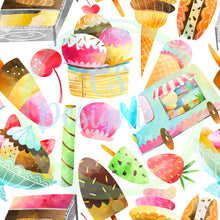 Load image into Gallery viewer, Ice cream seamless pattern
