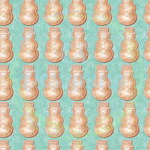 Load image into Gallery viewer, Gingerbread snowmen seamless pattern
