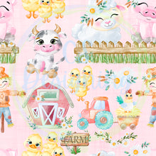 Load image into Gallery viewer, Farm animals seamless pattern
