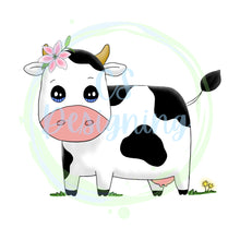 Load image into Gallery viewer, Hand drawn cow PNG
