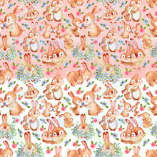 Load image into Gallery viewer, Bunnies mommy and me seamless pattern
