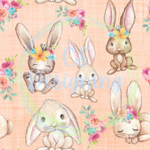 Load image into Gallery viewer, Floral bunny pattern
