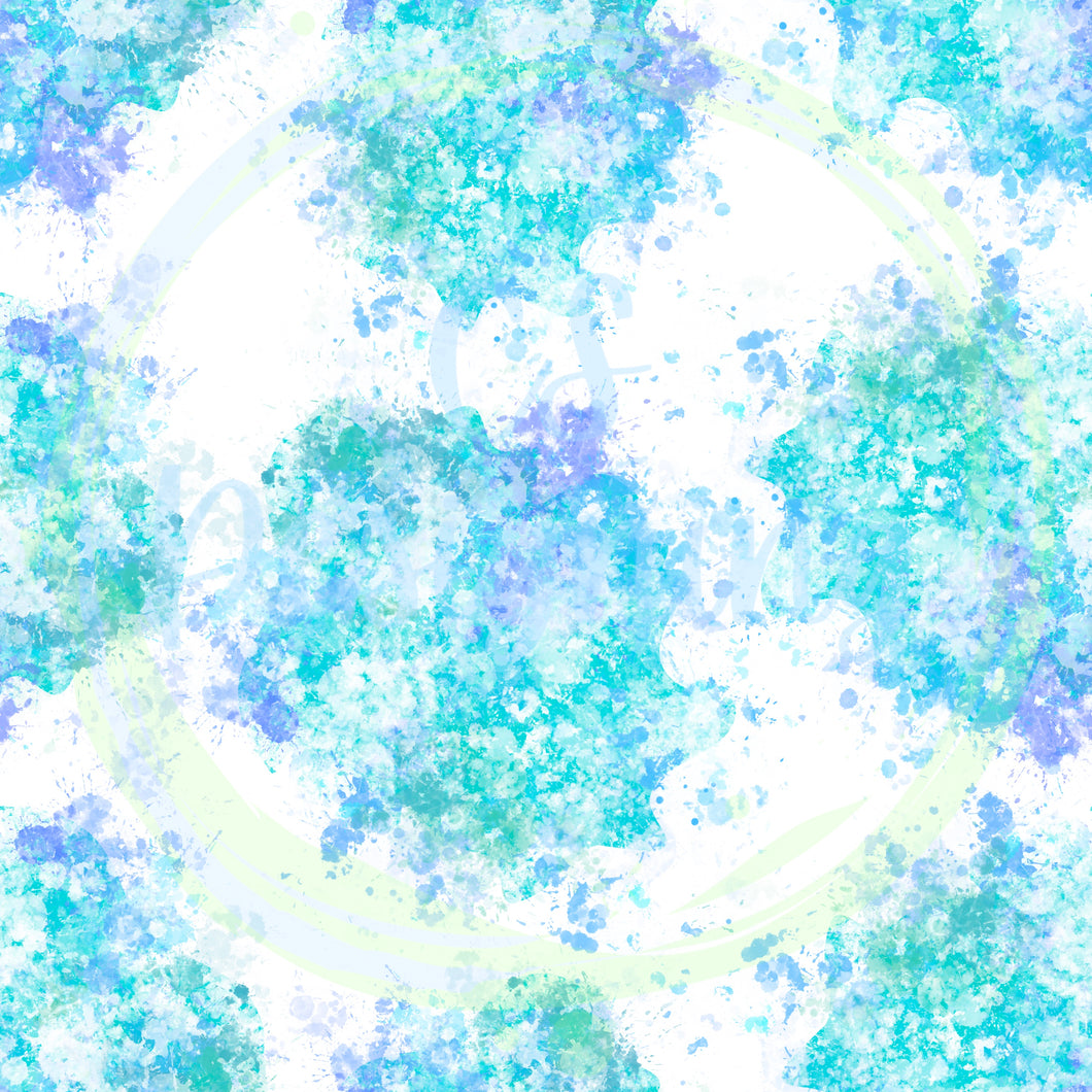 Blue Splatter seamless pattern