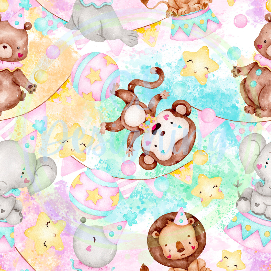 Circus animals pattern