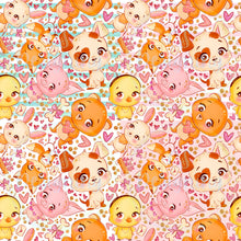 Load image into Gallery viewer, Valentine animals seamless pattern
