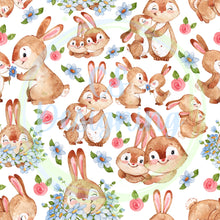 Load image into Gallery viewer, Bunnies mommy and me seamless pattern
