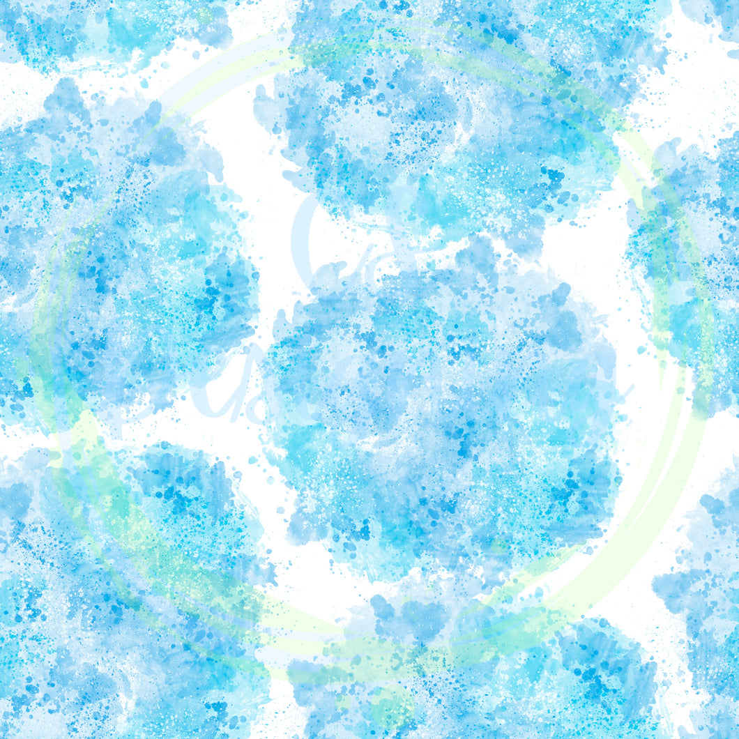 Blue splatter seamless pattern